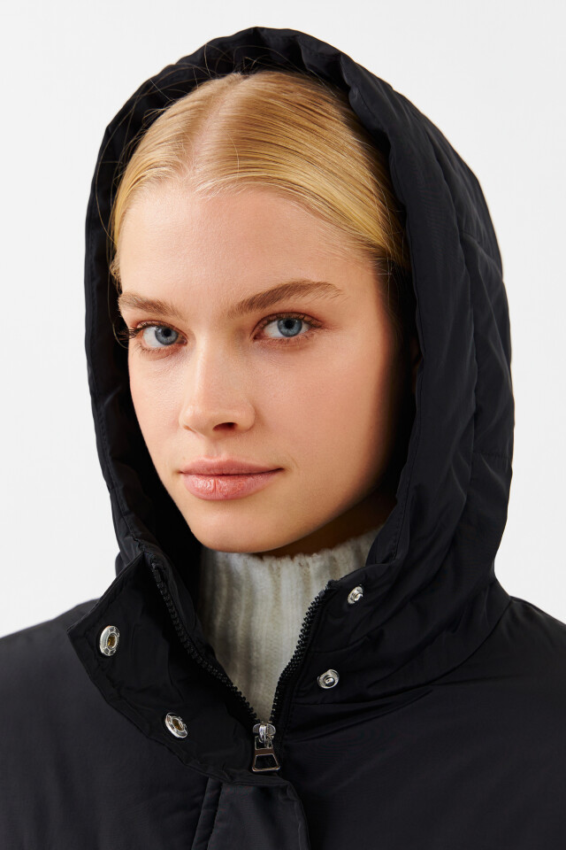 Куртка стеганая oversize - цвет черный - 6
