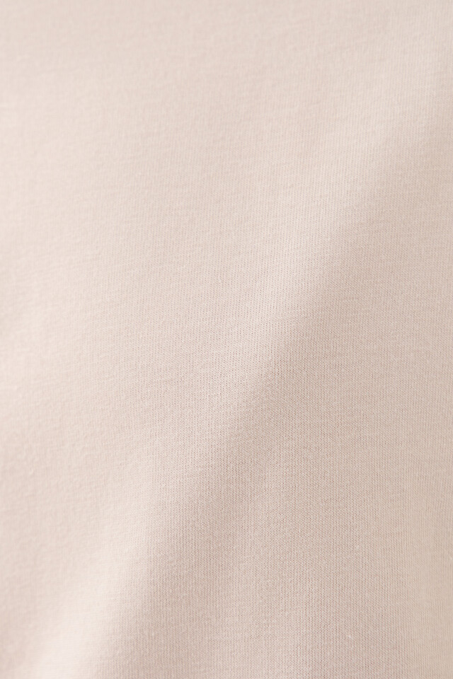 Футболка хлопковая oversize - цвет бежевый - 5