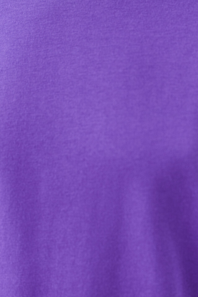 Футболка хлопковая oversize - цвет фиолетовый - 5