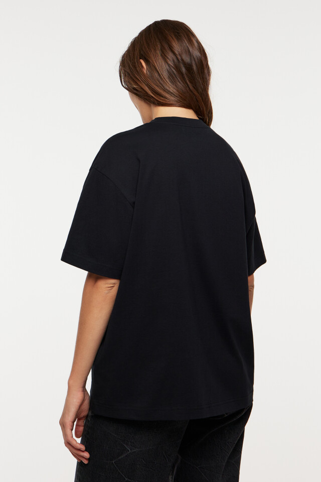 Футболка oversize хлопковая с принтом - цвет мультиколор - 3