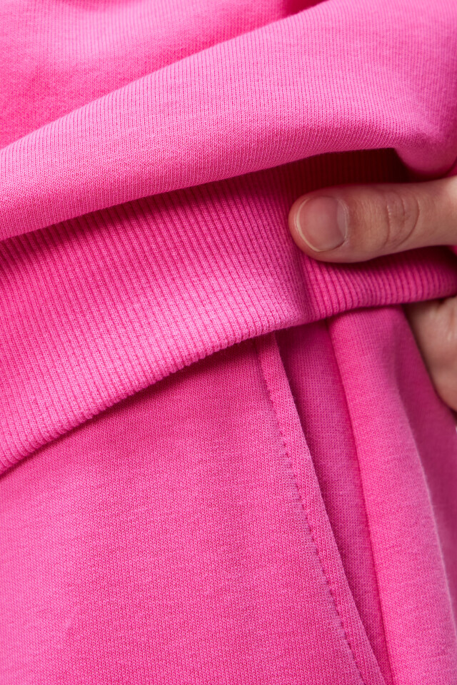 Свитшот хлопковый базовый oversize - цвет розовый - 7