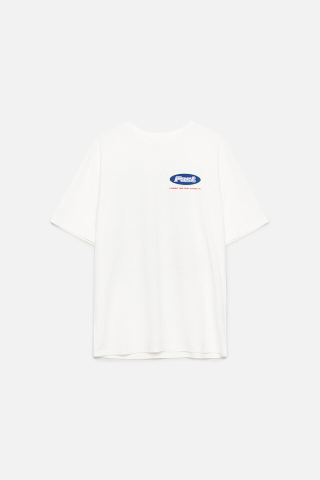 Футболка oversize хлопковая с принтом в гоночном стиле - цвет мультиколор - 9