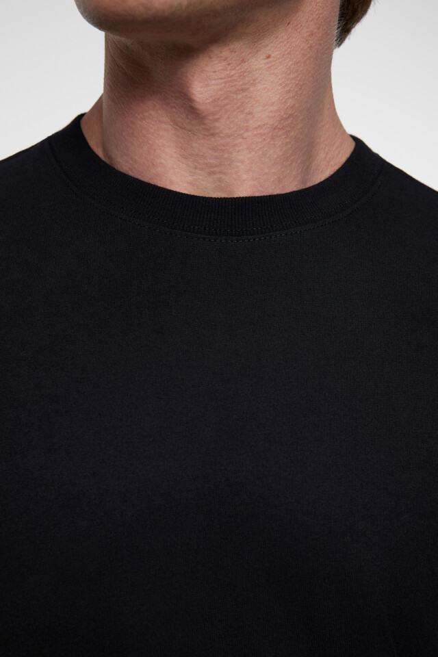 Футболка oversize хлопковая базовая - цвет черный - 6