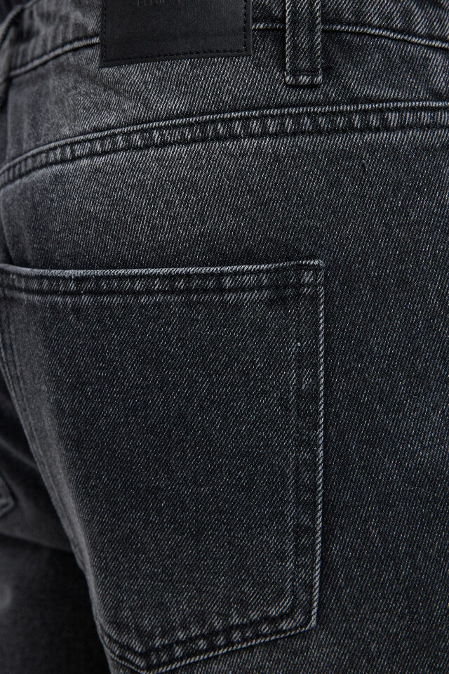 Джинсы slim fit укороченные со средней посадкой - цвет серый - 7