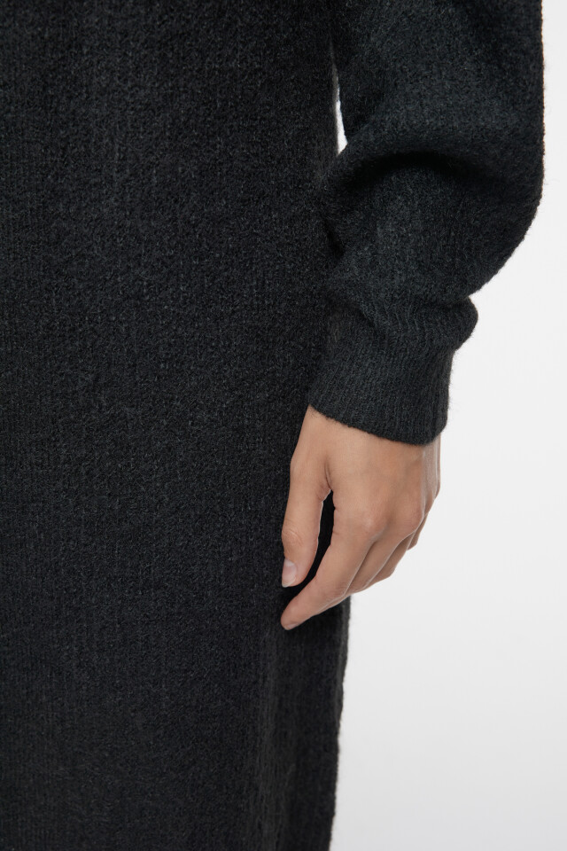 Кардиган oversize удлиненный без застежки - цвет черный - 6