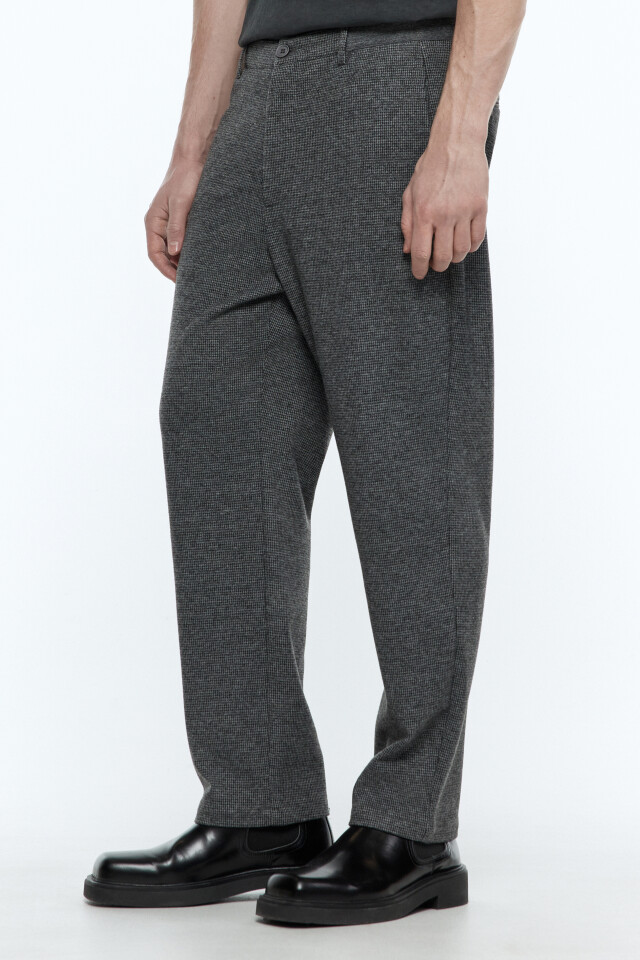 Брюки slim fit зауженные классического кроя - цвет серый - 3