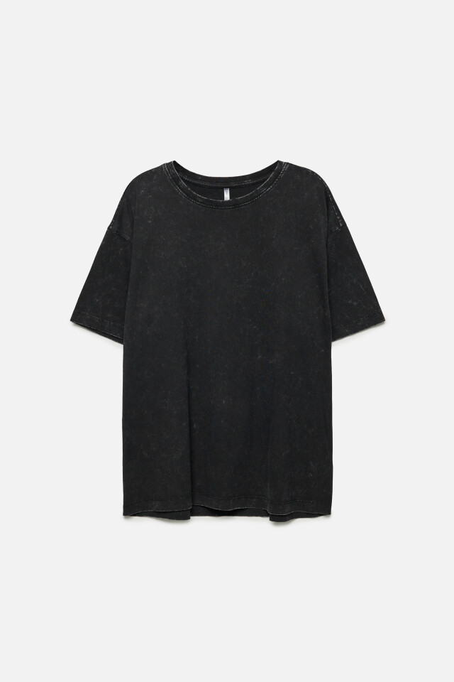 Футболка oversize рваная с вареным эффектом - цвет черный - 7