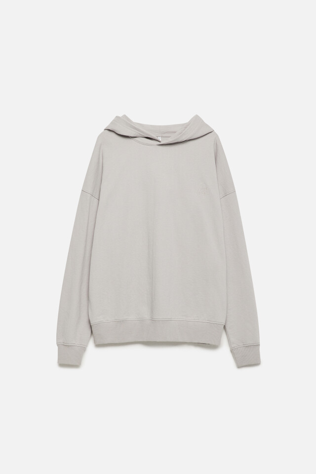 Худи oversize спортивная с вареным эффектом - цвет серый - 11