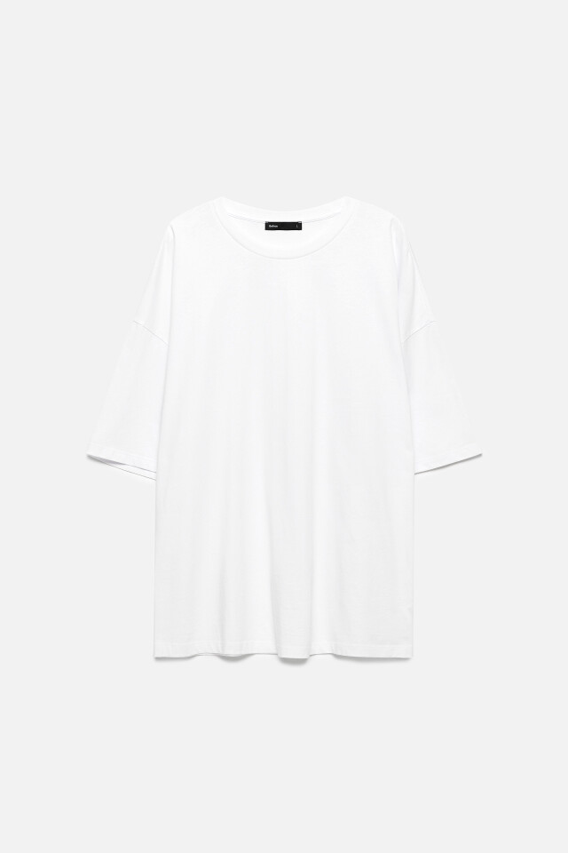 Футболка oversize хлопковая - цвет белый - 8