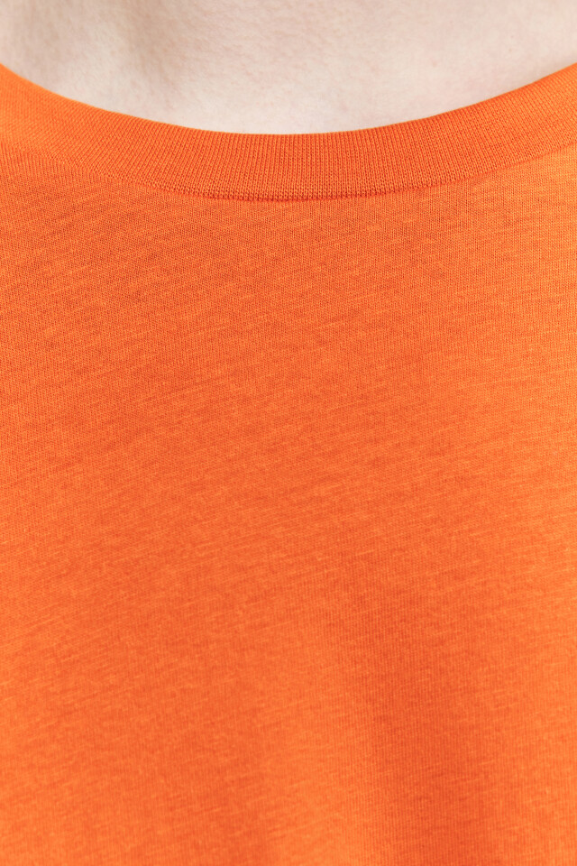 Футболка oversize хлопковая - цвет оранжевый - 6