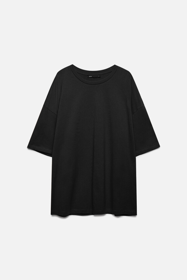 Футболка oversize хлопковая - цвет черный - 6