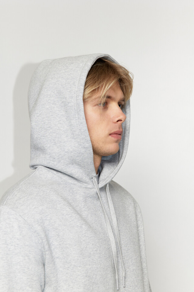 Худи oversize утепленная с капюшоном - цвет серый - 8