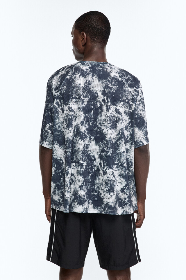 Футболка oversize спортивная из сетки - цвет мультиколор - 5