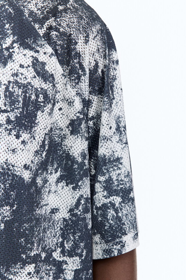 Футболка oversize спортивная из сетки - цвет мультиколор - 7