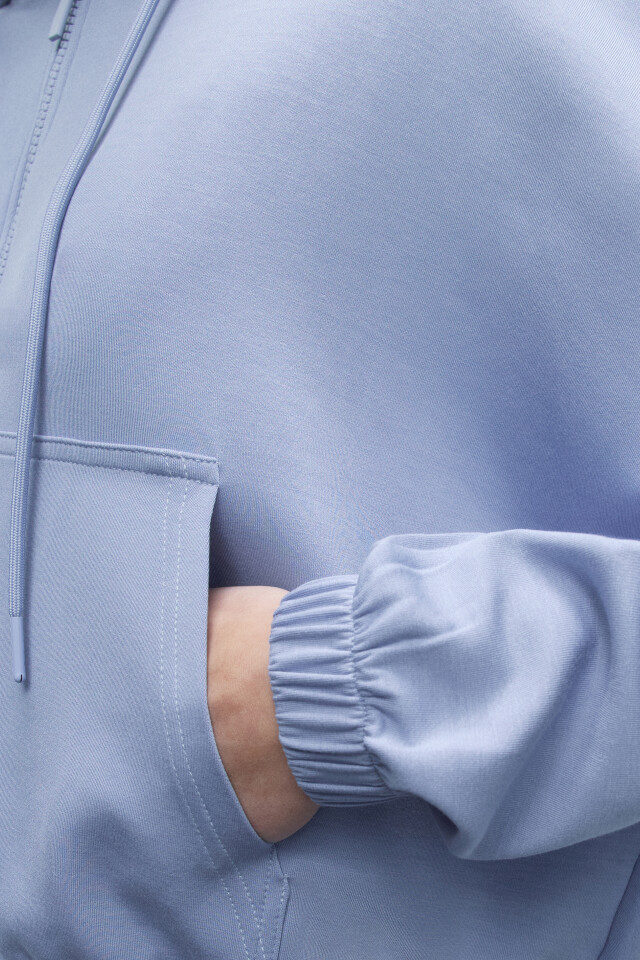 Толстовка oversize спортивная из модала - цвет голубой - 7