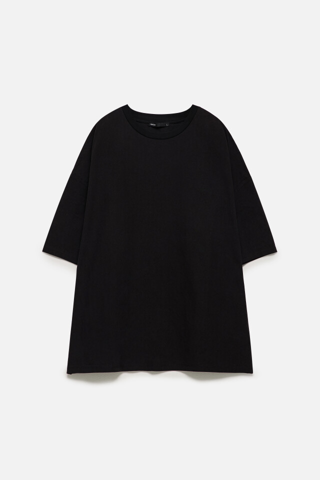 Футболка oversize с удлиненными рукавами - цвет черный - 9