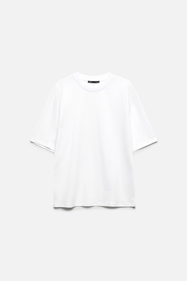 Футболка oversize базовая - цвет белый - 8