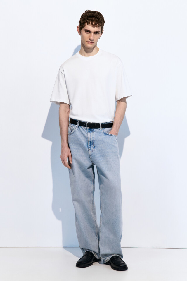 Футболка oversize базовая - цвет белый - 5