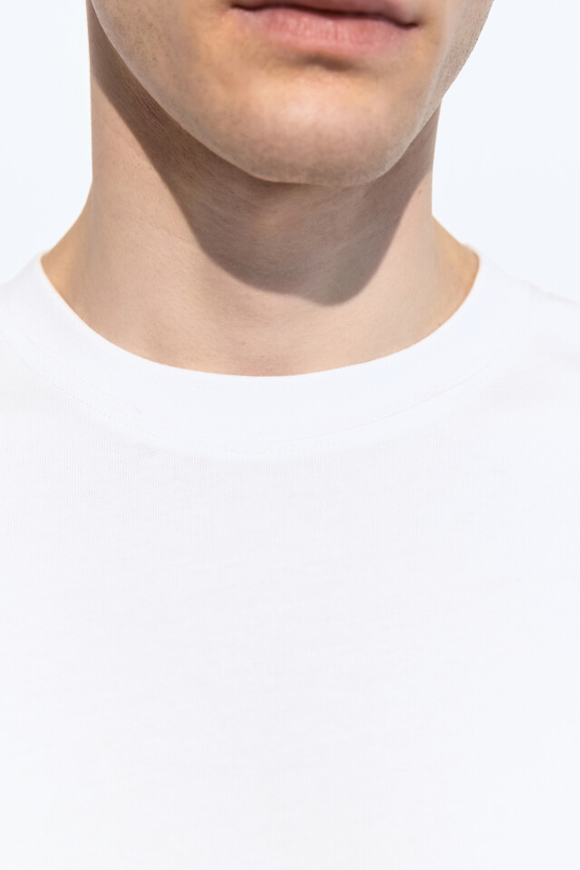 Футболка oversize базовая - цвет белый - 6