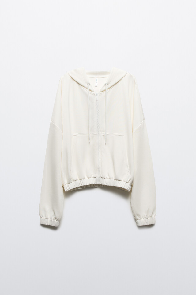 Худи oversize спортивная с капюшоном - цвет ванильный - 9