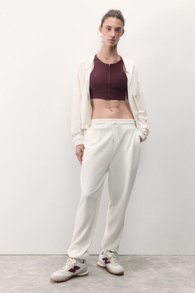 Худи oversize спортивная с капюшоном - цвет ванильный - 5