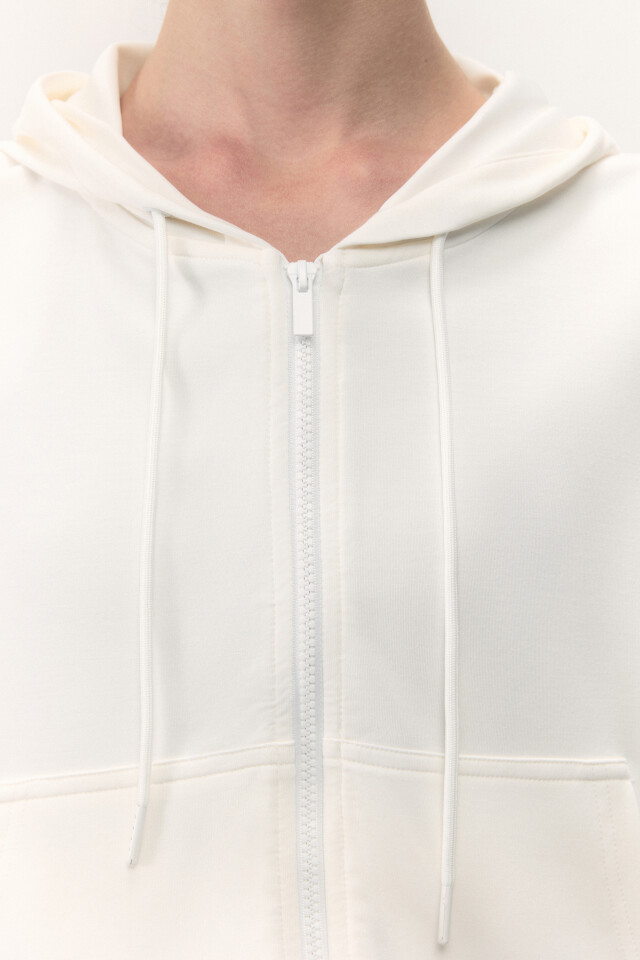 Худи oversize спортивная с капюшоном - цвет ванильный - 6