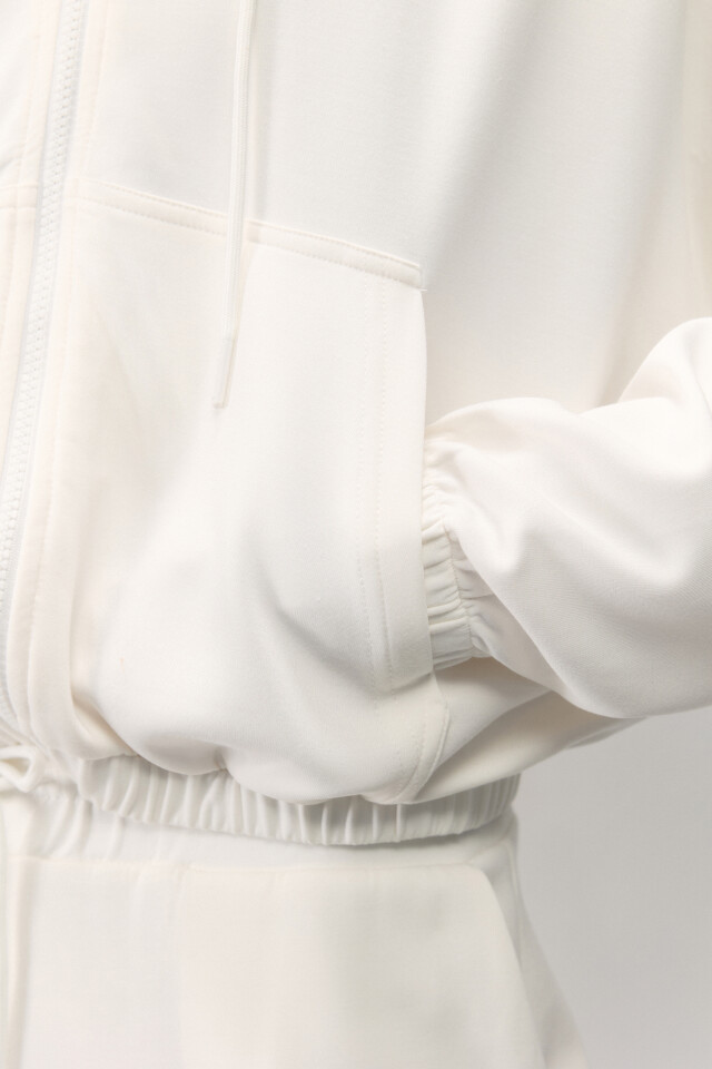 Худи oversize спортивная с капюшоном - цвет ванильный - 8