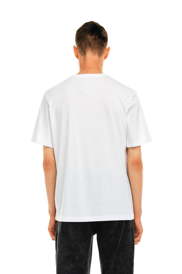Футболка хлопковая oversize - цвет белый - 5