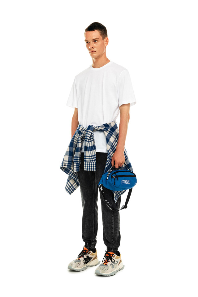 Футболка хлопковая oversize - цвет белый - 3