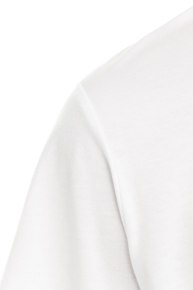 Футболка хлопковая oversize - цвет белый - 6