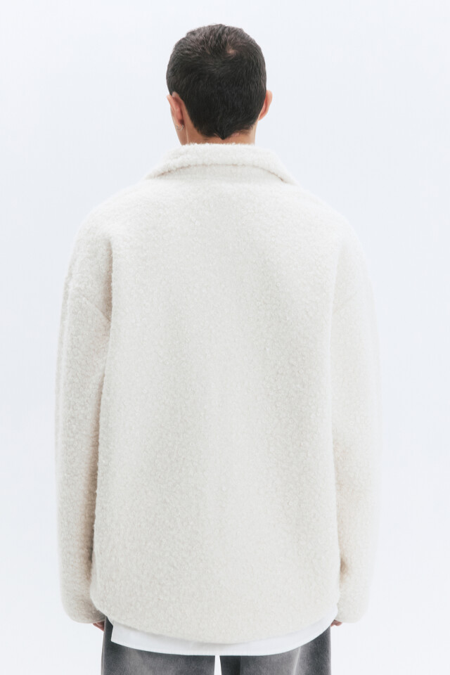 Толстовка half-zip флисовая с воротником-стойкой - цвет бежевый - 5