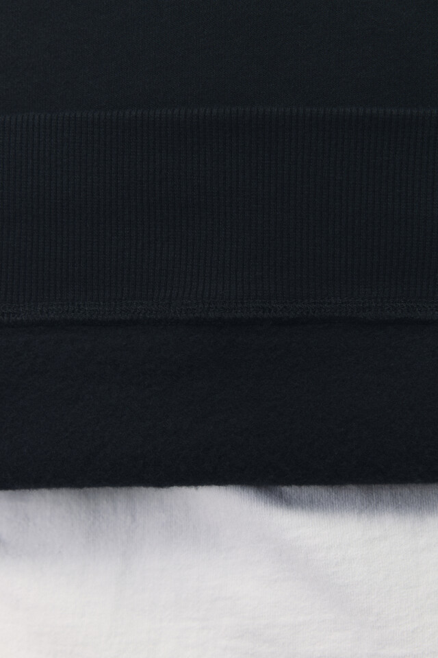 Свитшот half zip с зимним принтом - цвет черный - 8