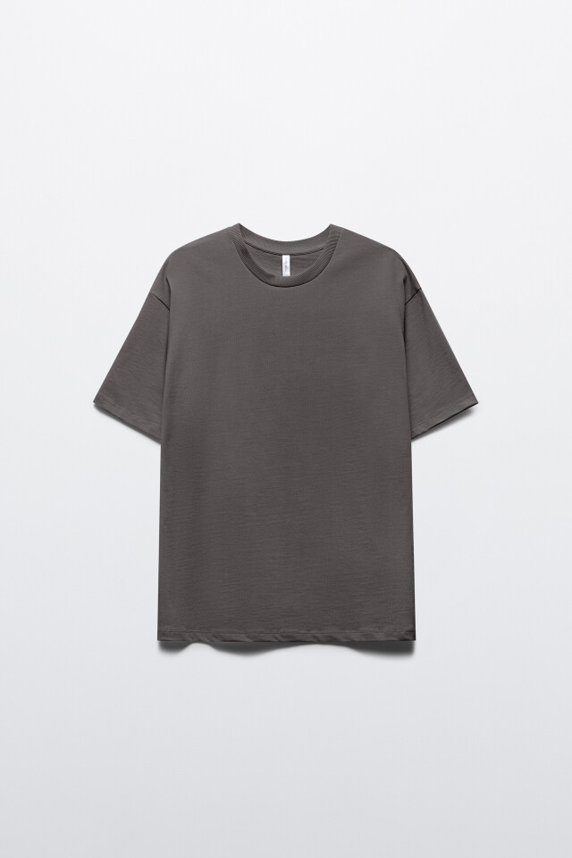 Футболка oversize из плотного хлопка - цвет серый - 7