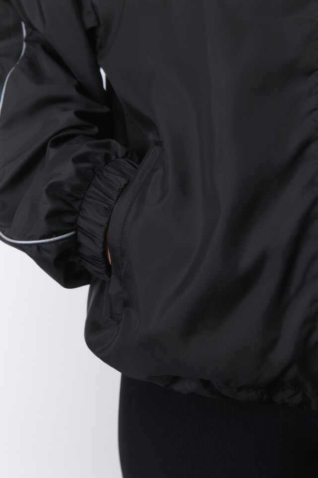 Куртка-олимпийка oversize спортивная - цвет черный - 6