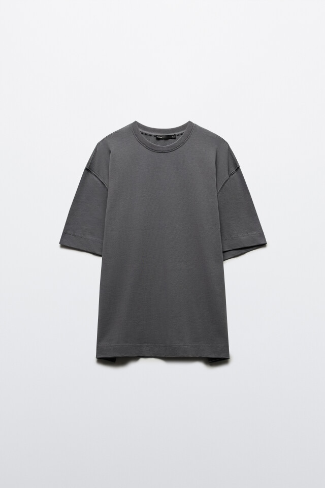 Футболка oversize базовая из хлопка - цвет серый - 7