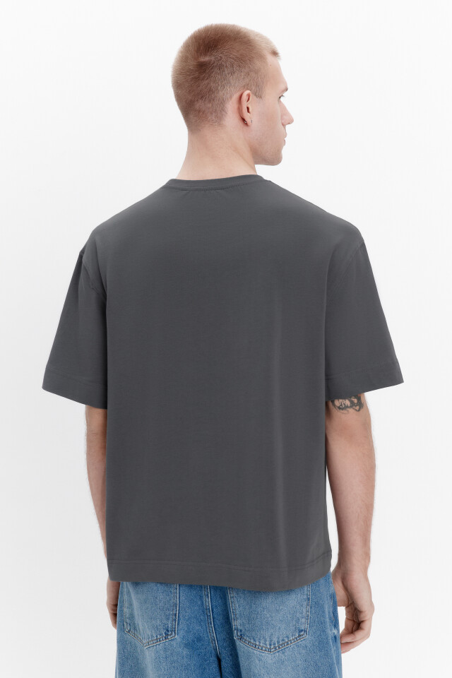 Футболка oversize базовая из хлопка - цвет серый - 3