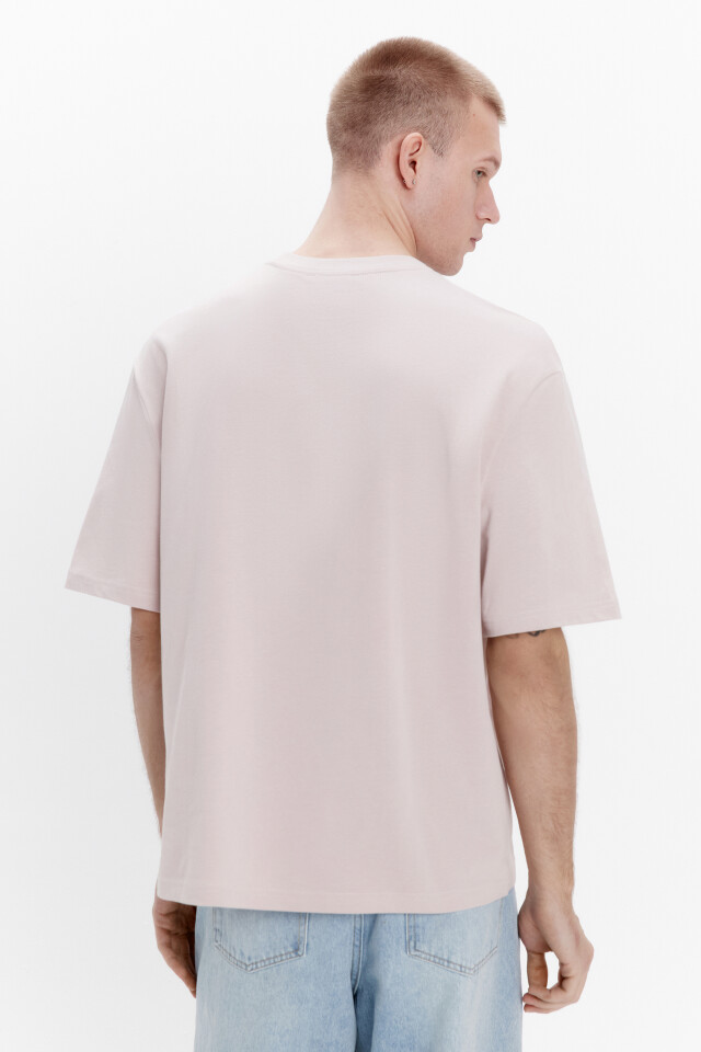 Футболка oversize базовая из хлопка - цвет розовый - 4