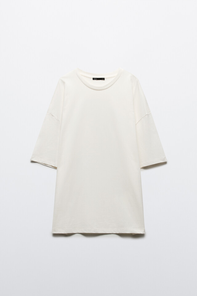 Футболка oversize из плотного хлопка - цвет белый - 8