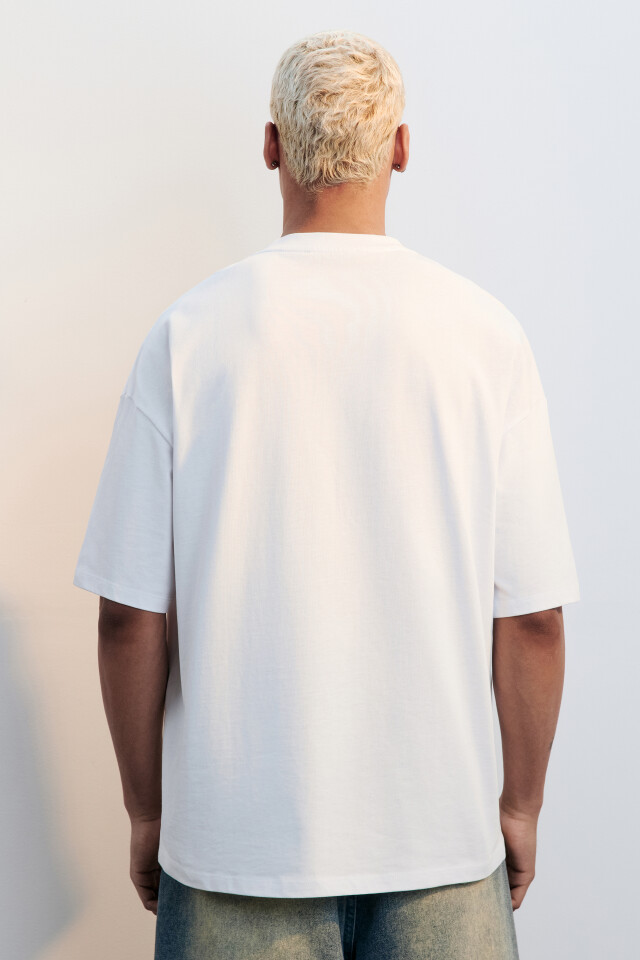 Футболка oversize с принтом в стиле граффити - цвет мультиколор - 4