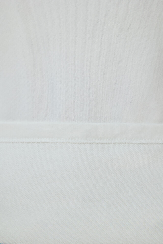 Футболка oversize из хлопкового футера - цвет белый - 8