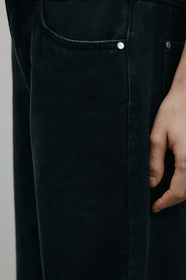 Джинсы baggy fit со средней посадкой - цвет черный - 7
