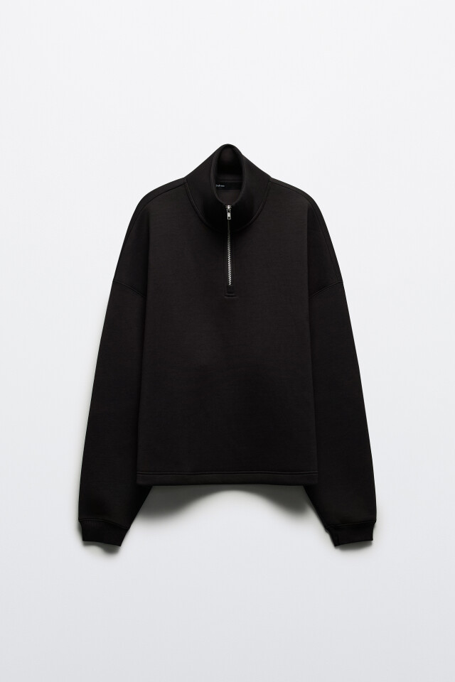 Толстовка half zip из неопрена - цвет черный - 8