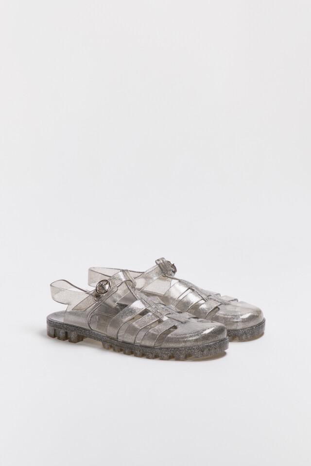 Сандалии jelly shoes прозрачные - цвет серый - 6