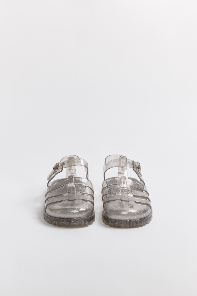 Сандалии jelly shoes прозрачные - цвет серый - 8