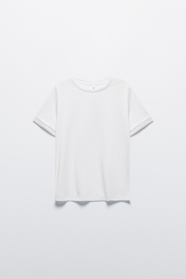 Футболка boxy fit базовая из хлопка - цвет белый - 8