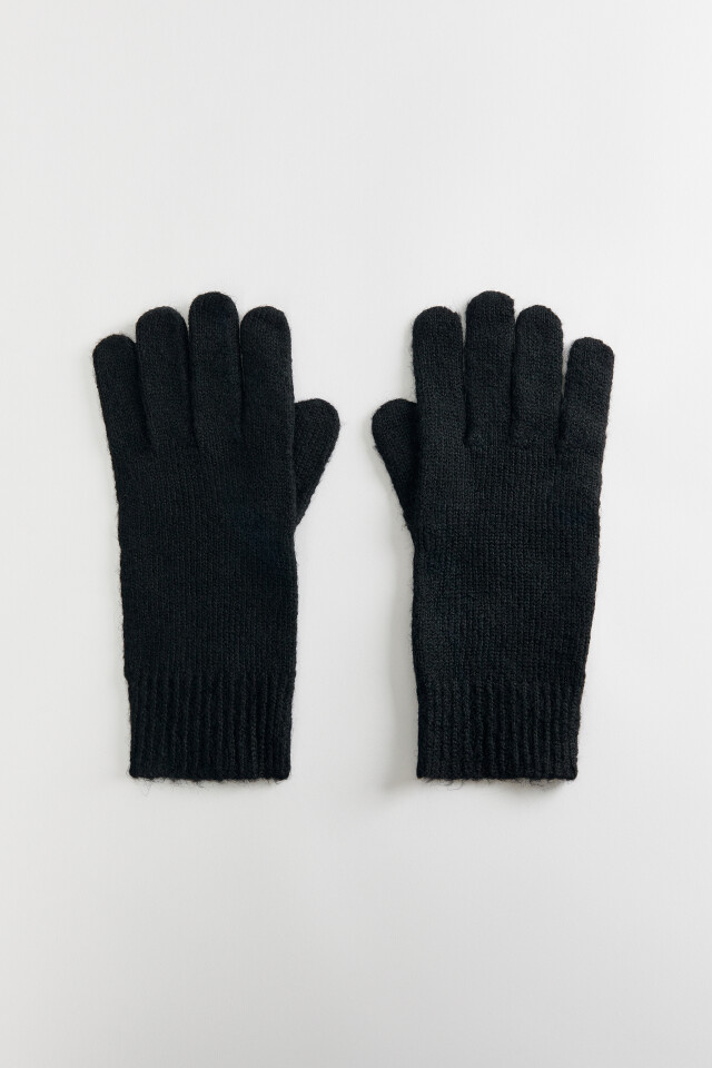 Перчатки BasicGloves вязаные с кашемиром - цвет черный - 3