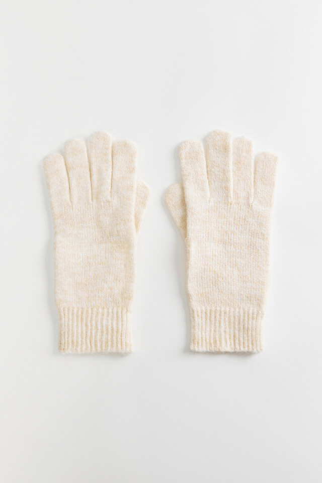 Перчатки BasicGloves вязаные с кашемиром - цвет молочный - 1