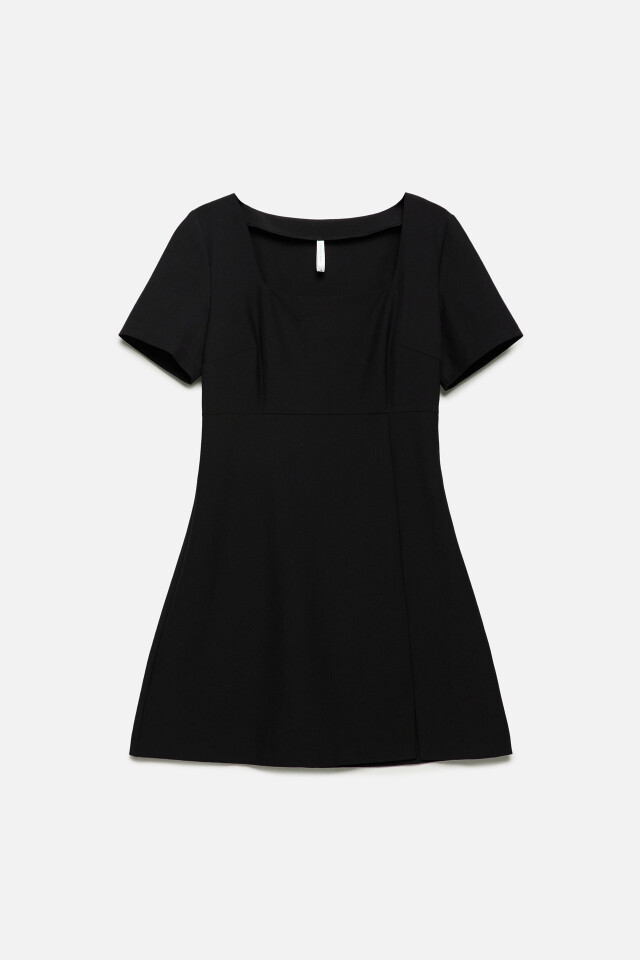Платье DianaDress мини с разрезом - цвет черный - 8
