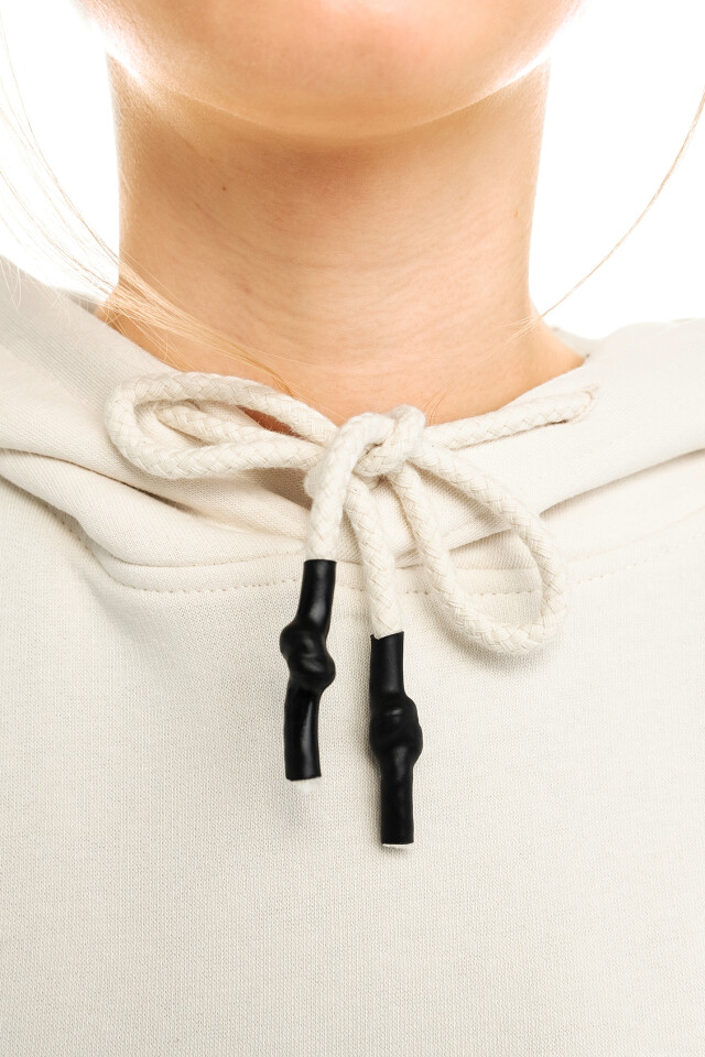Худи утепленная oversize - цвет бежевый - 5