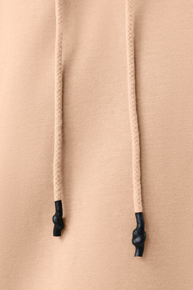 Худи утепленная oversize - цвет бежевый - 4